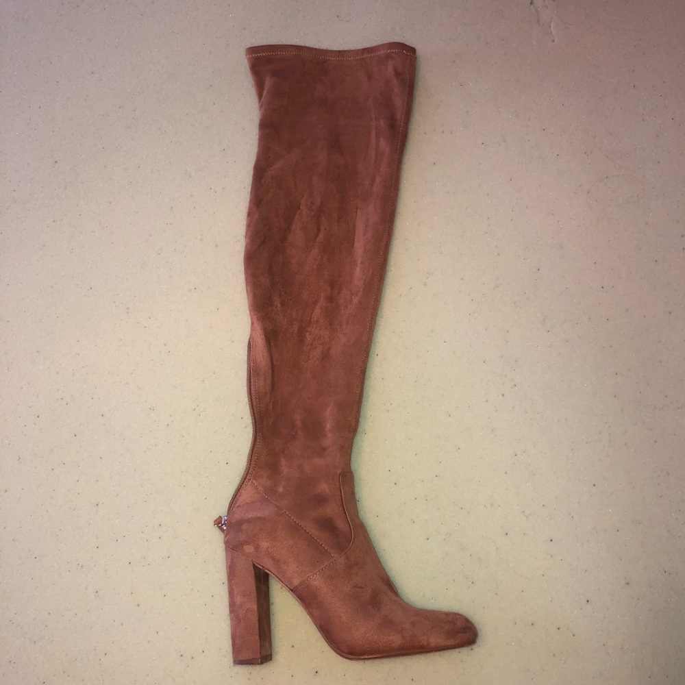 STEVE MADDEN over the knee suede boots - WORN ONCE